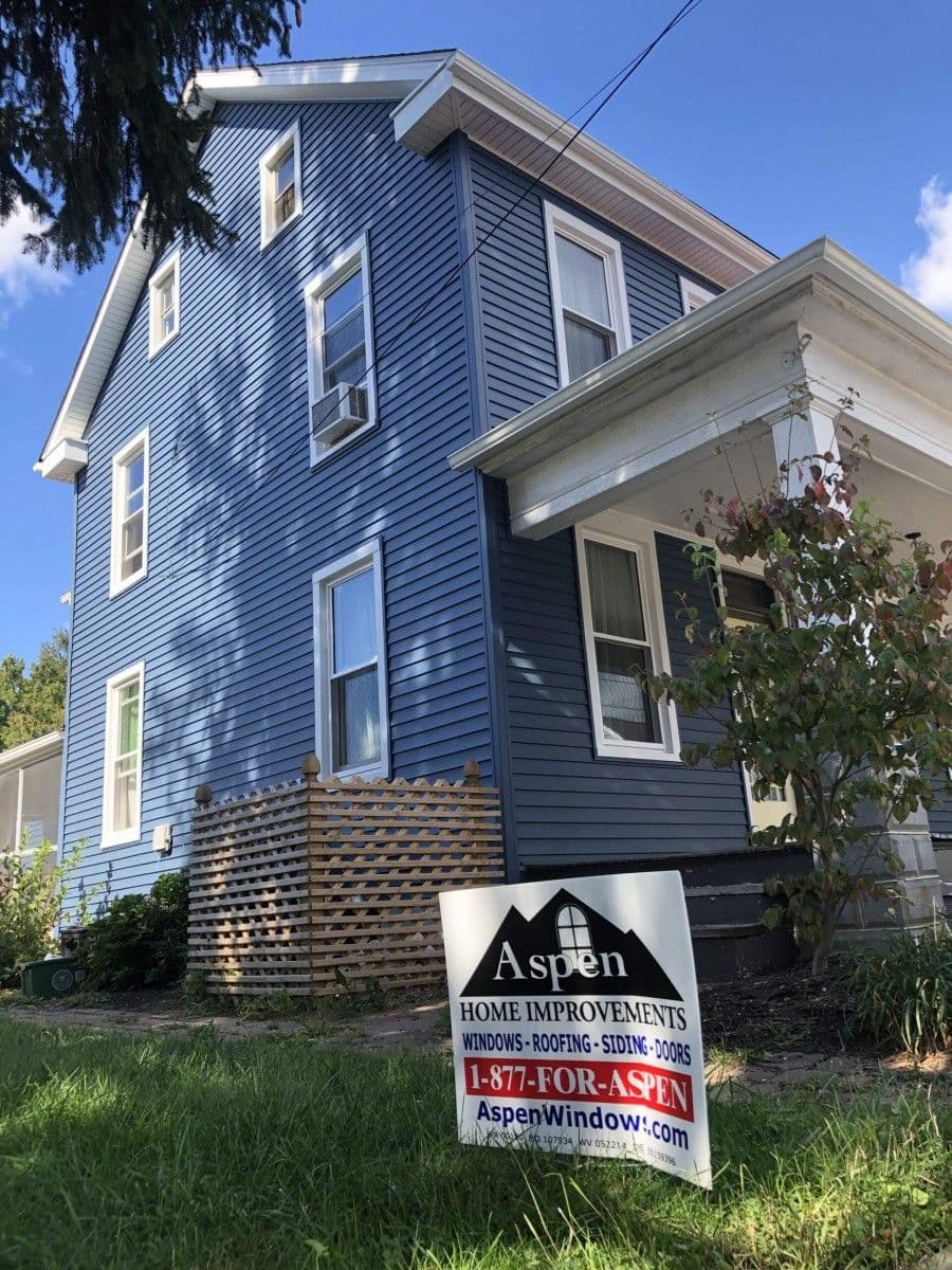 Blue Vinyl Siding